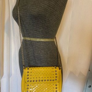 Yellow Patent Leather Purse